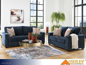 Ashley Aviemore Ink Sofa and Loveseat (2 Piece Set)