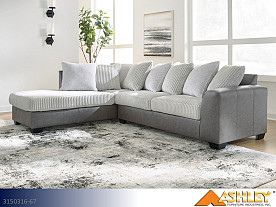 Ashley Clairette Court Alloy Sectional (2 Piece Set)
