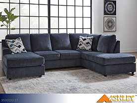 Ashley Albar Place Cobalt Sectional (2 Piece Set)
