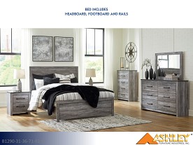 Ashley Bronyan Dark Gray Bedroom Set (4 Piece Set)