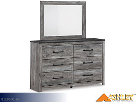 Ashley Bronyan Dark Gray Dresser & Mirror