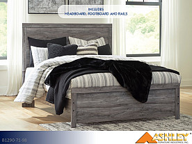 Ashley Bronyan Dark Gray Bed (Queen)
