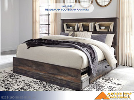 Ashley Drystan Multi Storage Bed (King)