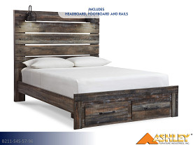 Ashley Drystan Multi Storage Bed (queen)
