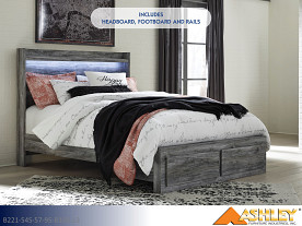 Ashley Baystorm Gray Storage Bed