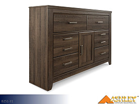 Ashley Juararo Dark Brown Dresser