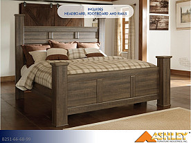 Ashley Juararo Dark Brown Bed (King)
