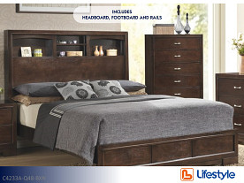 Lifestyle  Walnut Bed (Queen)