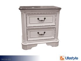 Lifestyle Shelby Manor White Nightstand