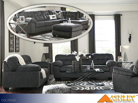 Ashley Accrington Granite Sofa and Loveseat (2 Piece Set)