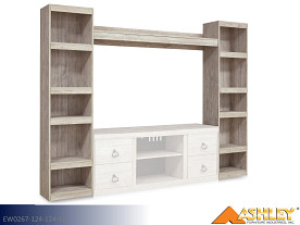 Ashley Willowton Whitewash Entertainment Stand