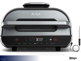 Ninja Smokeless Indoor Grill  (Silver)