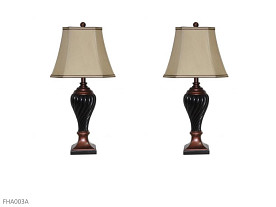 AWF Imports  Black Lamp (Pair)