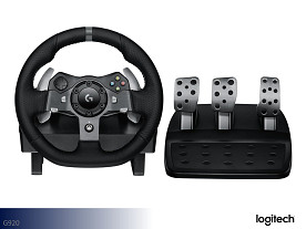 Logitech Xbox or PC Racing Wheel and Floor Pedals  (Black)