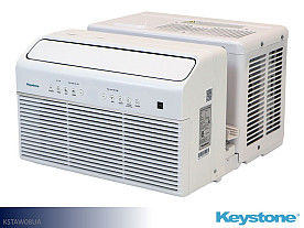 Keystone U-Shaped Window Room Air Conditioner - 8,000 BTU (White)