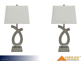 Ashley Amayeta Silver Lamp (Pair)