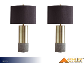 Ashley Jacek Gray-Brass Lamp (Pair)