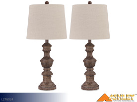 Ashley Magaly Brown Poly Lamp (Pair)