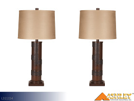 Ashley Oriel Antique Copper Lamp (Pair)