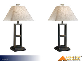 Ashley Deidra Black Lamps (Pair)