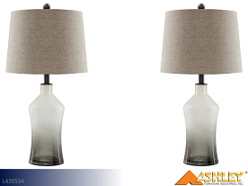 Ashley Nollie Gray Lamps (Pair)