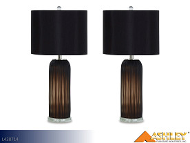 Ashley Abaness Black Lamp (Pair)