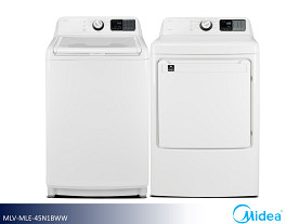 Midea  Laundry Pair - W: 4.5cf | D: 7.0cf (White)