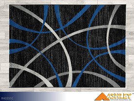 Ashley Jenue Black-Gray Rug (Medium)