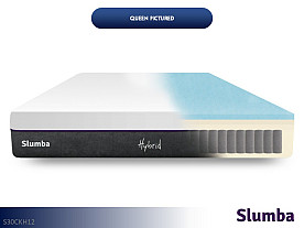 Slumba Hybrid Mattress - 12" Profile | California King (Pocketed Coil | Memory Foam)