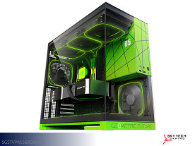 Skytech Gaming Viper Gaming Desktop Computer - Ryzen 732GB 2TBSSD 4060-8GB graphics (Green)