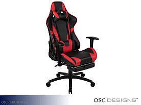 OSC Designs Gaming Gaming Chair (Black-Red)