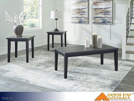 Ashley Garvine Two-Tone Occasional Table Set (3 Piece Set)