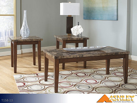 Ashley Theo Warm Brown Occasional Table Set (3 Piece Set)