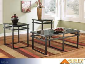 Ashley Laney Black Occasional Table Set (3 Piece Set)