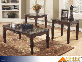 Ashley North Shore Dark Brown Occasional Table Set (3 Piece Set)