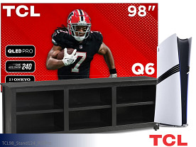 TCL 4K UHD HDR QLED Smart Google Television - 98" Screen (With Stand & PS5 Pro)