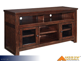 Ashley Harpan Reddish Brown Entertainment Stand (Large)