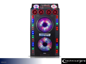 Technical Pro X-Bass Series | Bluetooth Speaker - Dual 15" Speakers | 6000W (Black)