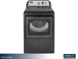 Crosley Professional  Electric Dryer - 7.4 Cu Ft (Diamond Graphite)