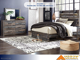 Ashley Drystan Multi Bedroom Set (Queen Bed, Dresser, Mirror)