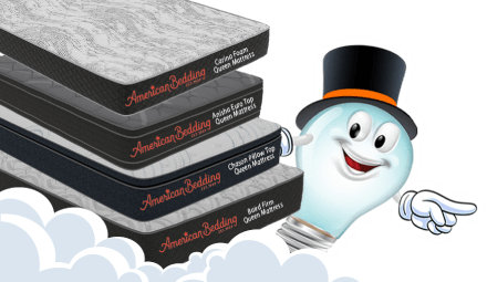 American Bedding - Carina Foam Queen Mattress, Anisha Euro Top Queen Mattress, Chason Pillow Top Queen Mattress, Baird Firm Queen Mattress