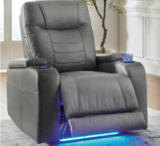 Ashley Schooner Rocks Slate Power Recliner